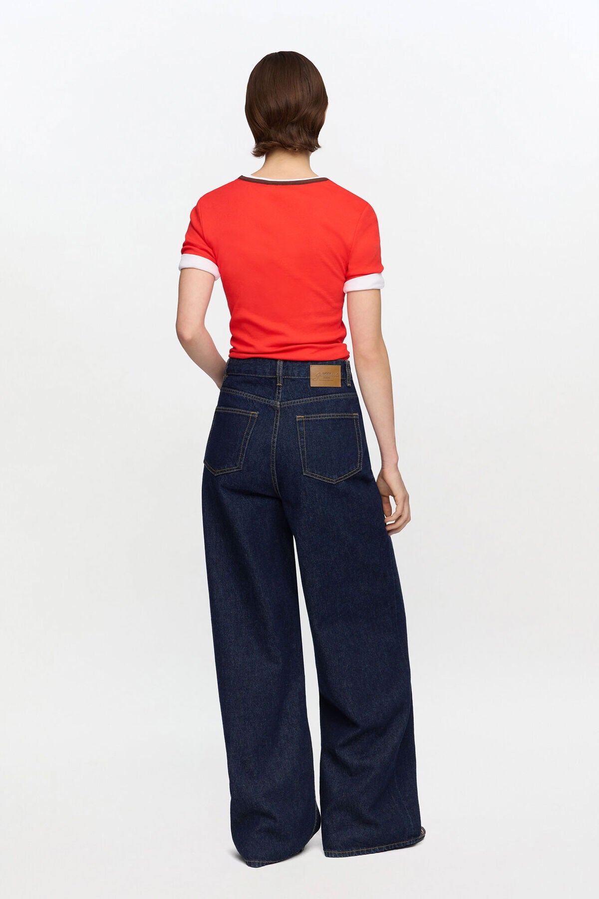 T-shirt in Cotton Rib