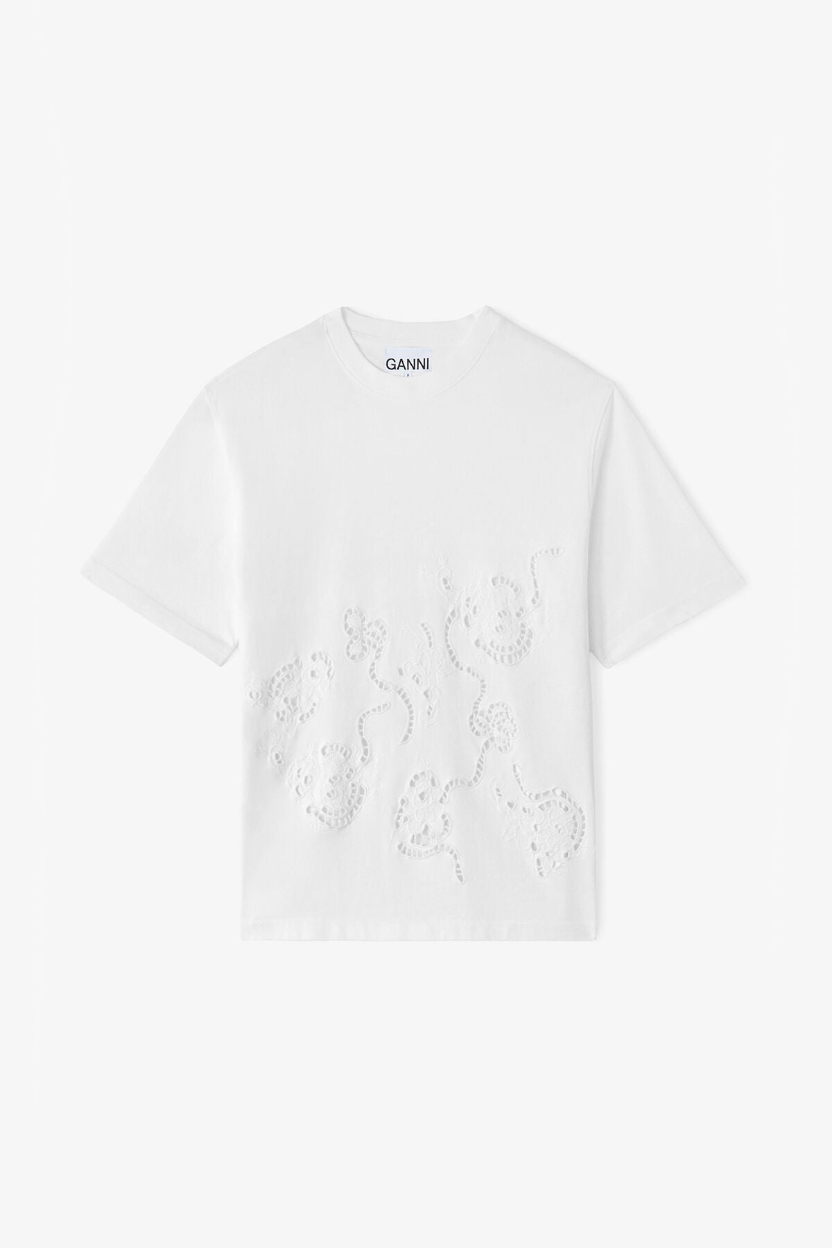 T-shirt in White Broderie Anglaise