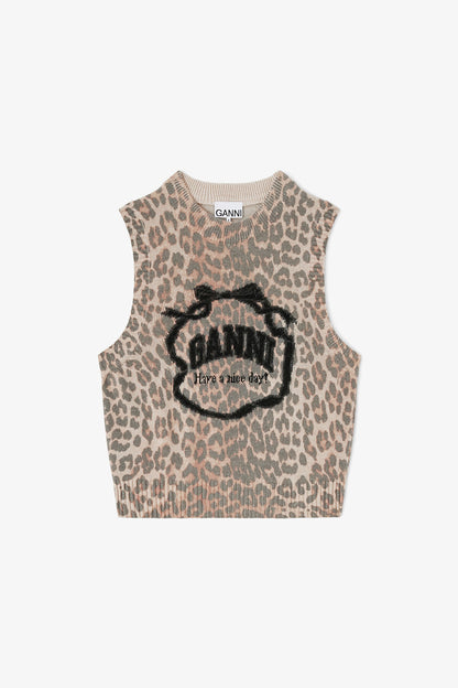 Graphic Wool Vest