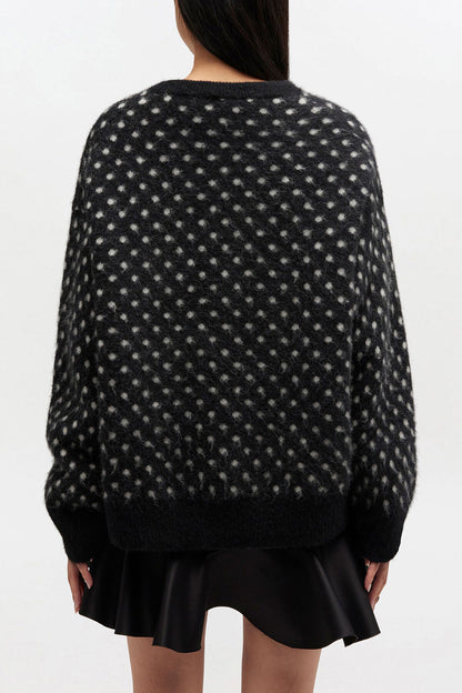 Polka Brushed Jumper