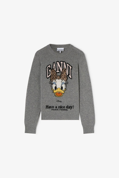 Daisy Duck Graphic Wool Jumper