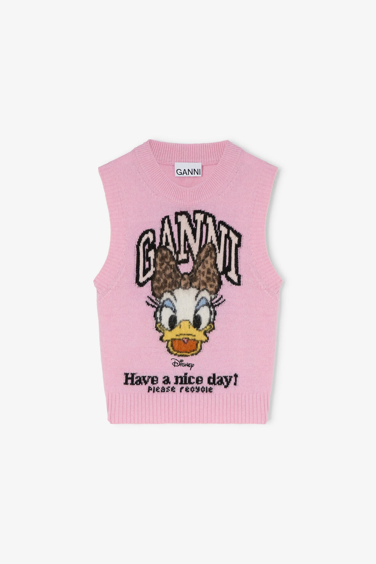Daisy Duck Graphic Wool Vest