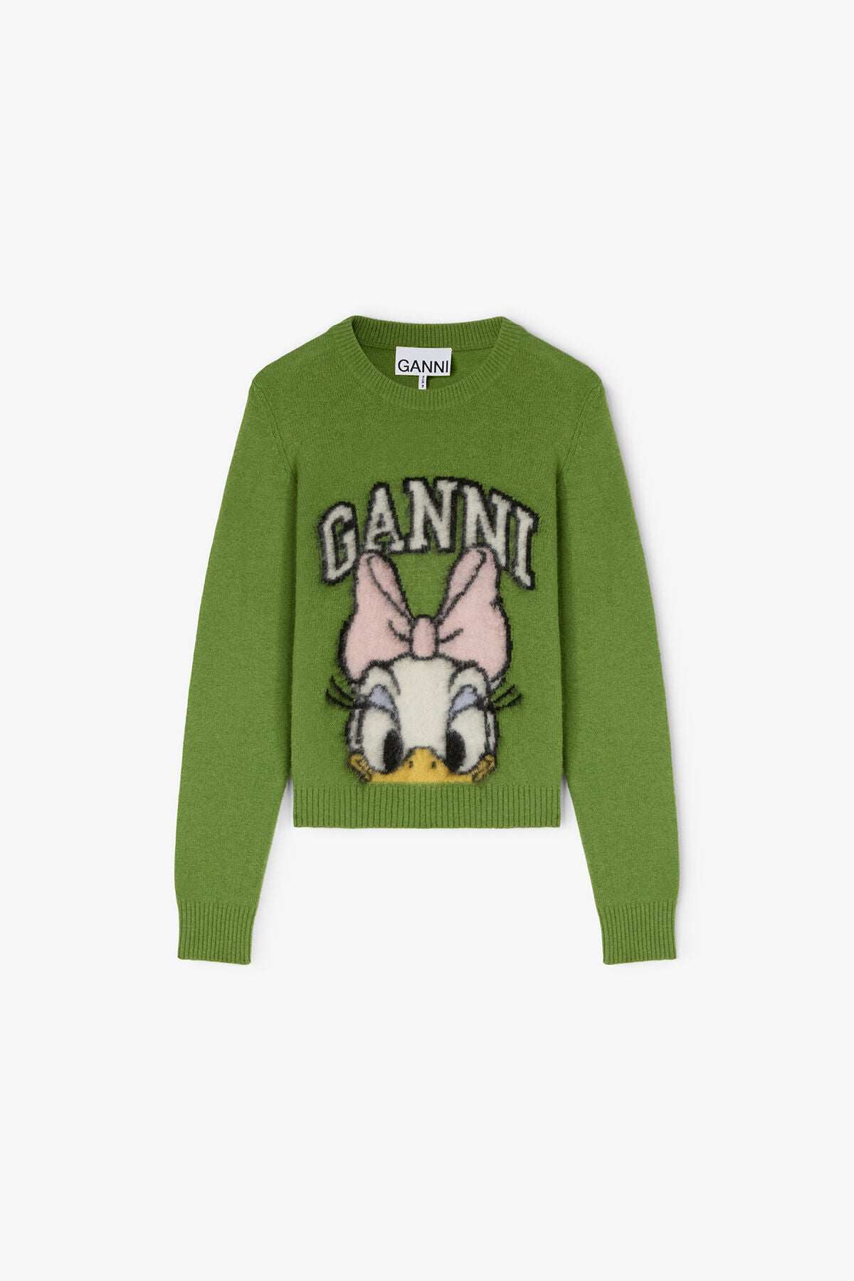 GANNI x Disney Daisy Green Brushed Jumper