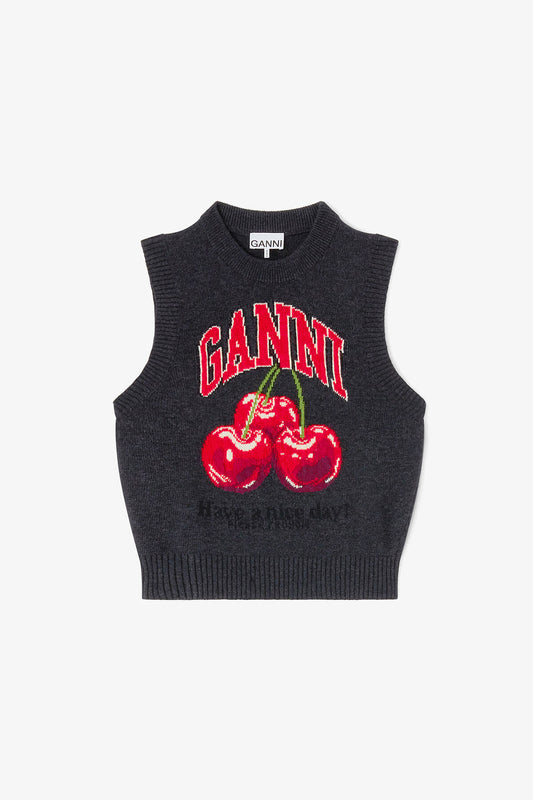 Graphic Wool Vest