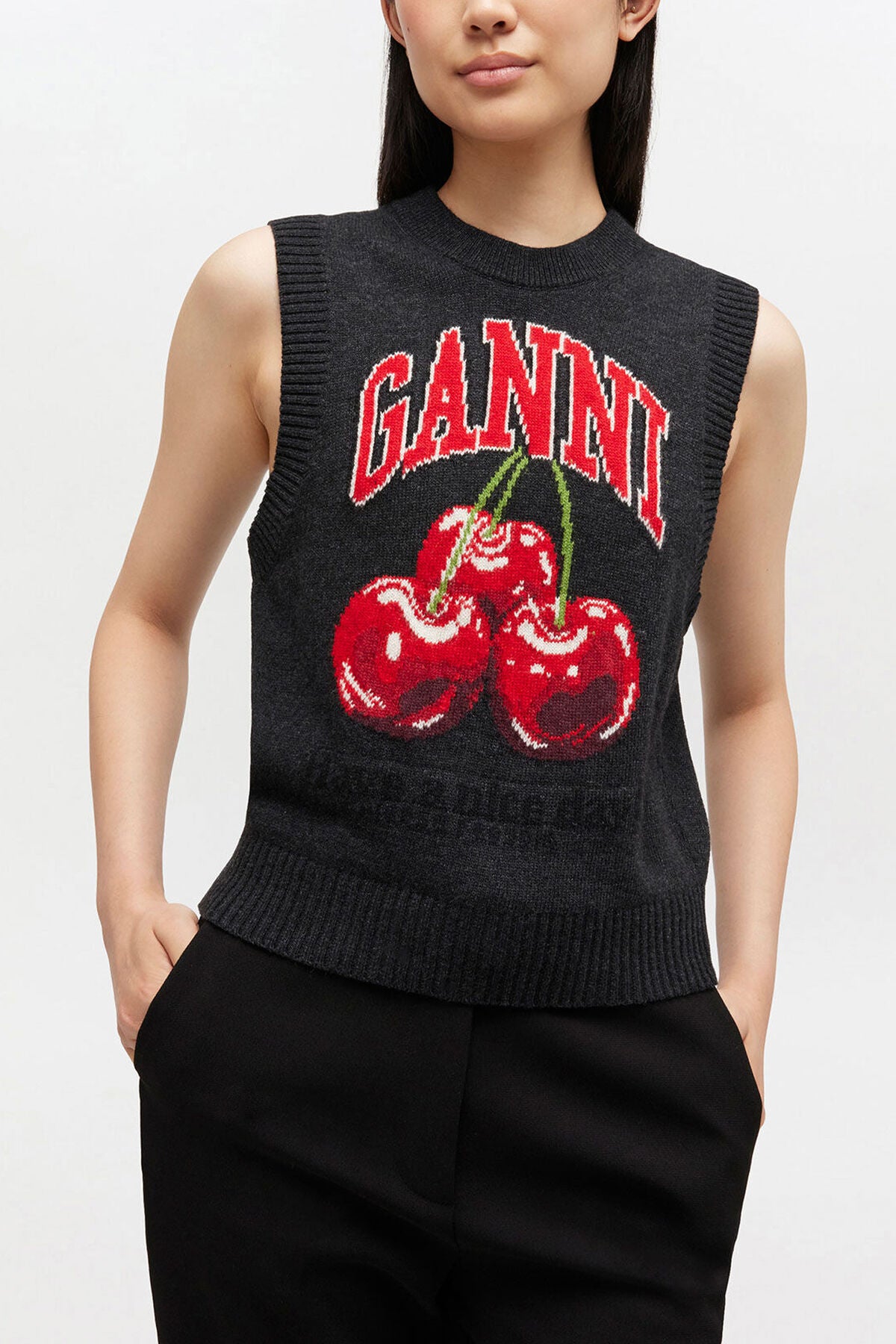 Graphic Wool Vest