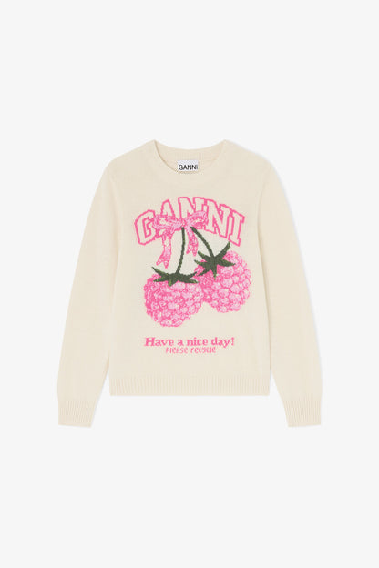 Jumper in Graphic Wool