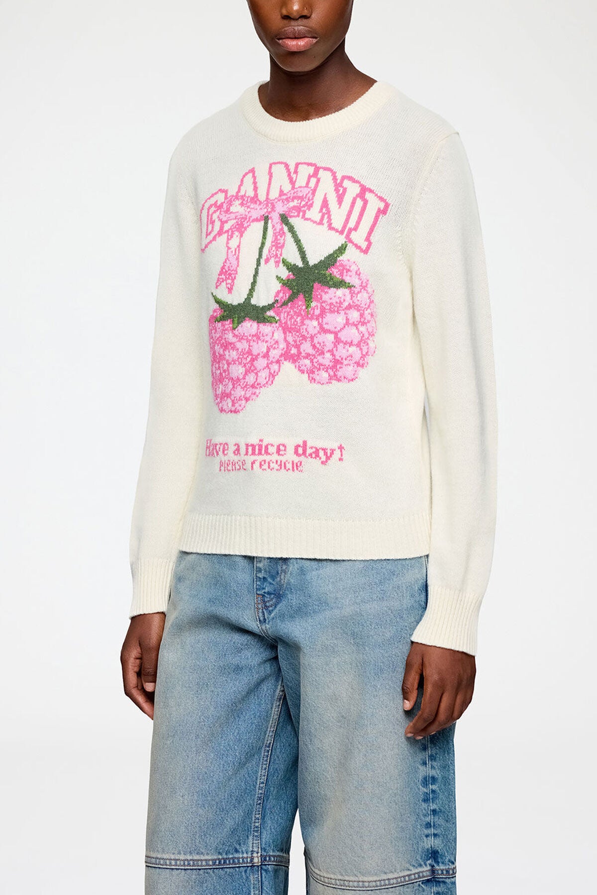 Jumper in Graphic Wool