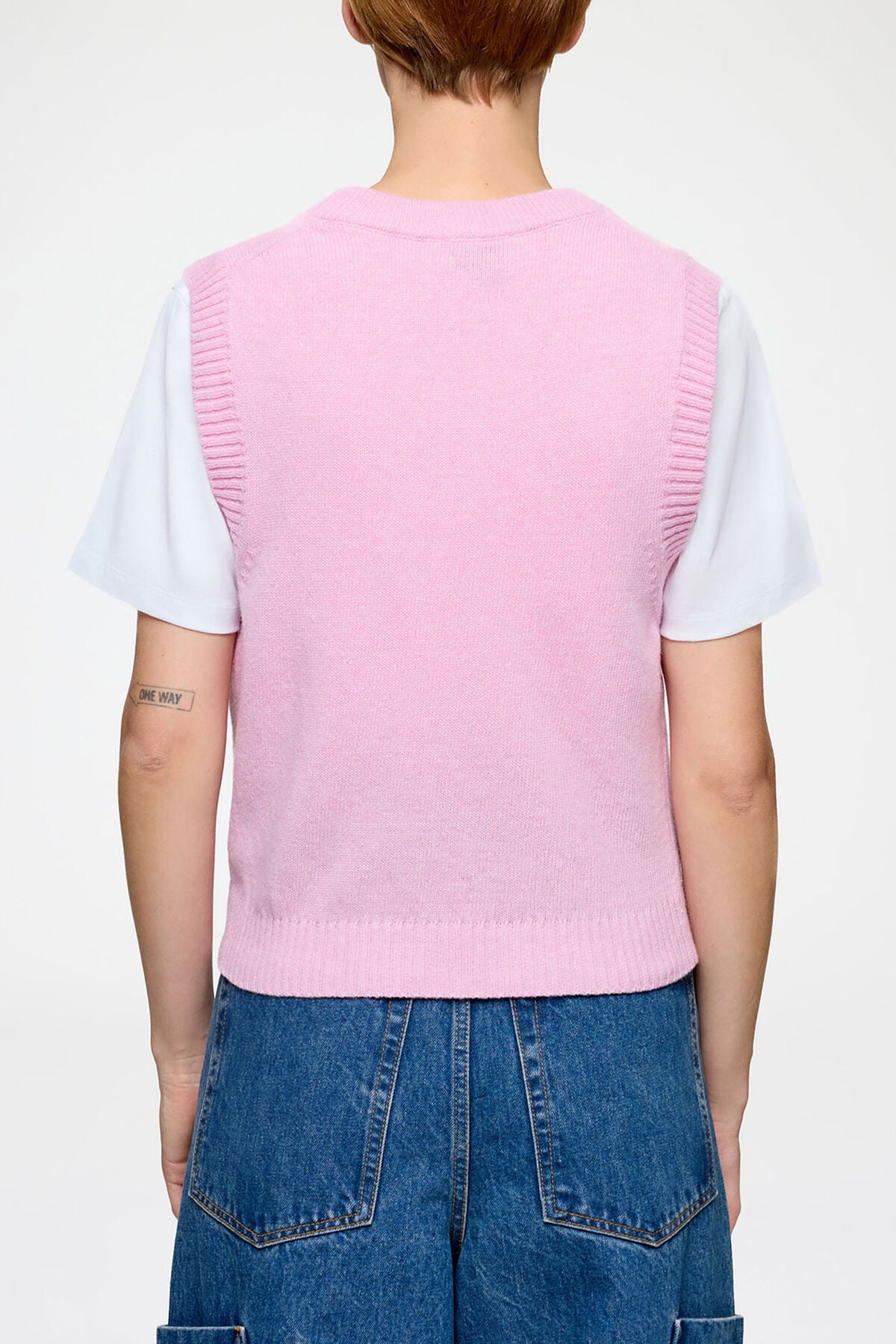 Vest in Graphic Wool