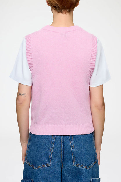 Vest in Graphic Wool