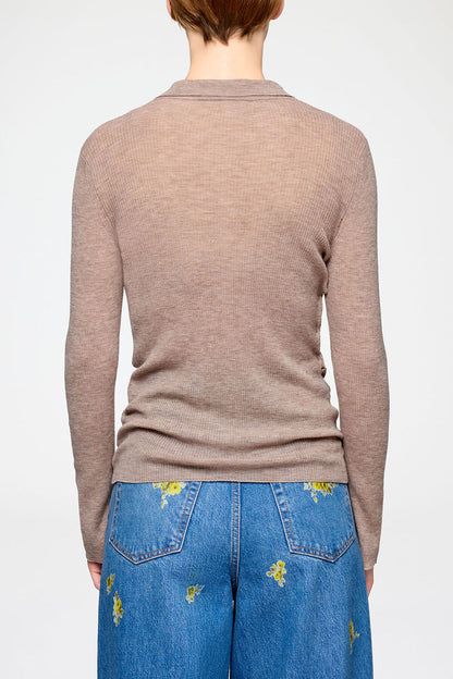 Polo Shirt in Sheer Wool