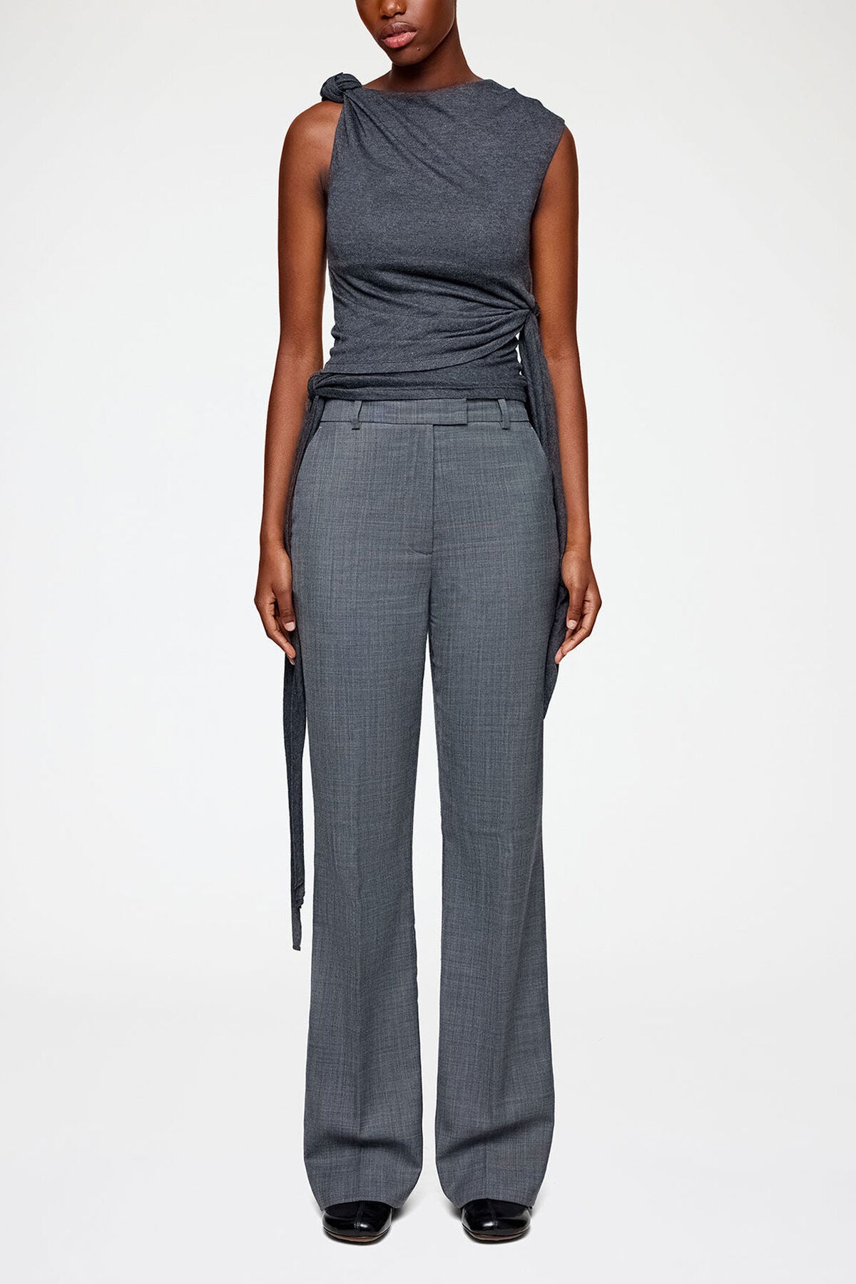 Trousers in Grey Wool