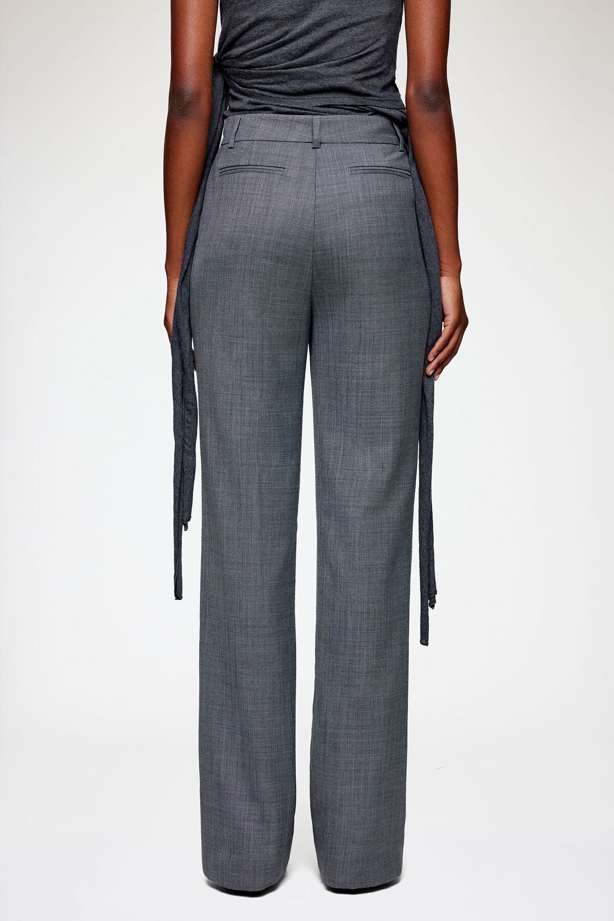 Trousers in Grey Wool