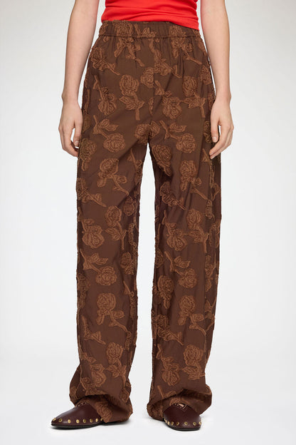 Trousers in Brown Fil Coupe