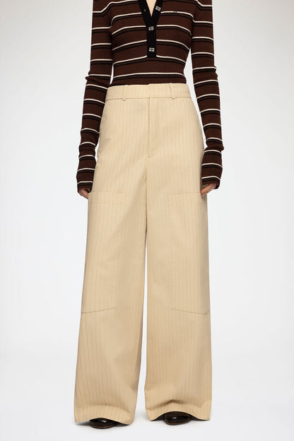 Trousers in Beige Suiting