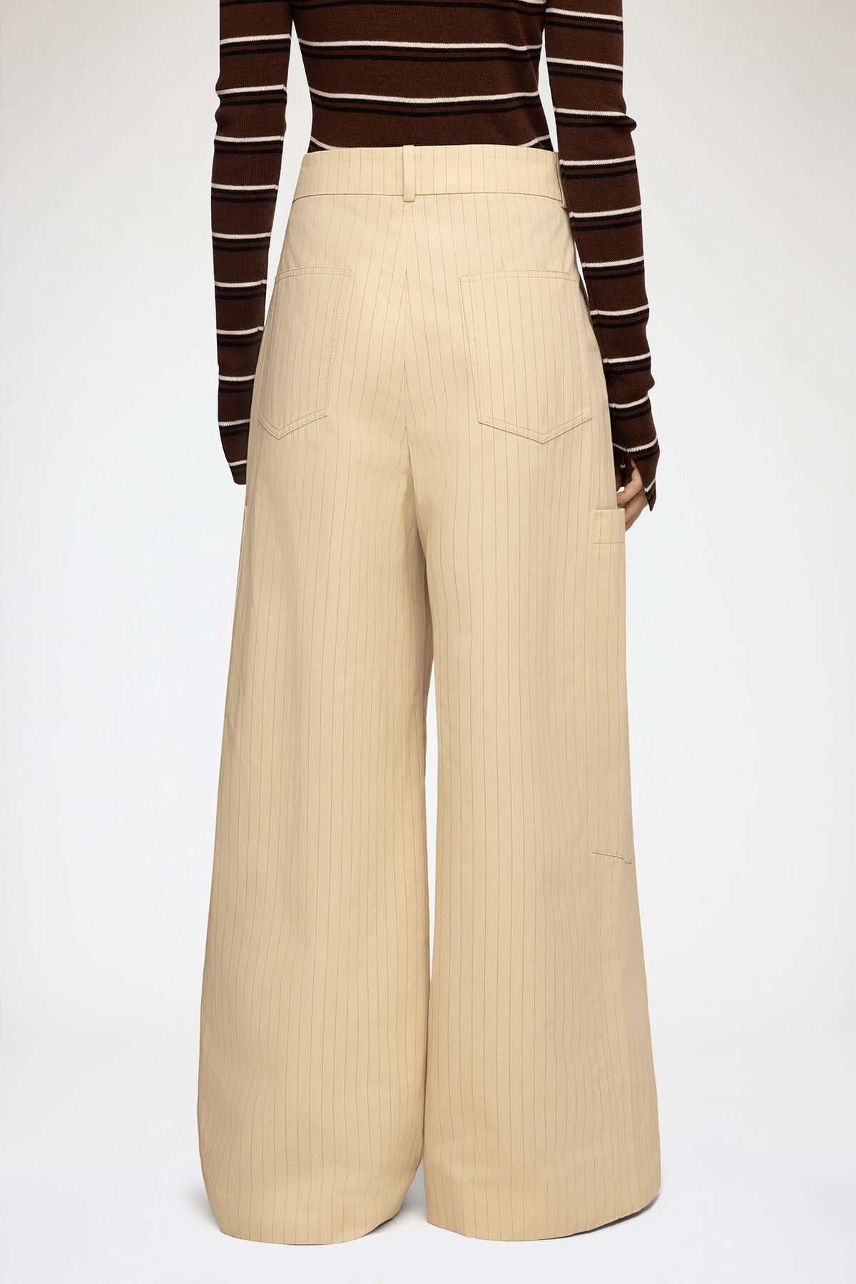 Trousers in Beige Suiting