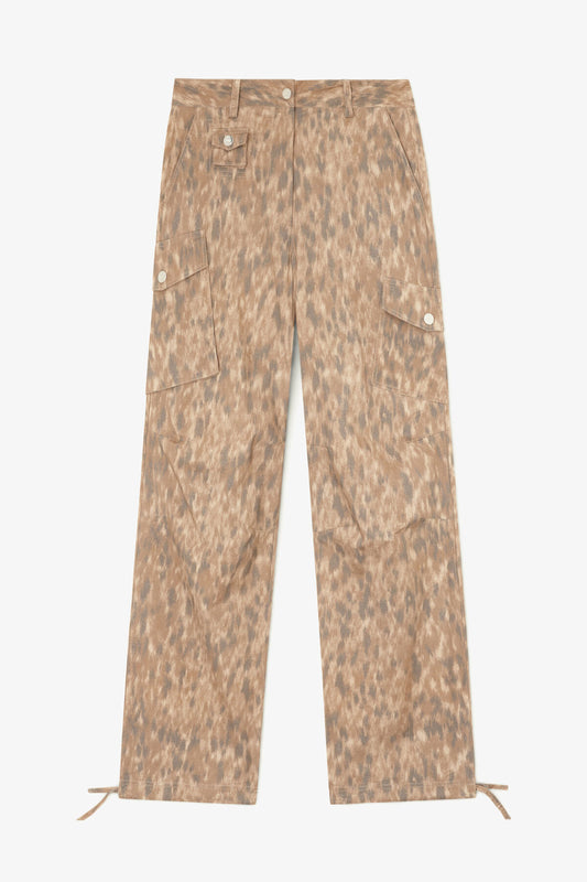 Cargo Pants in Printed Cotton
