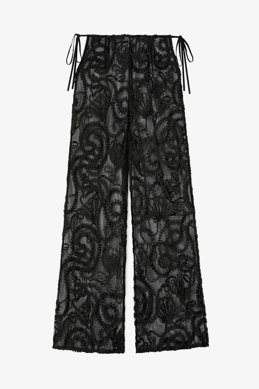 Trousers in Black Net