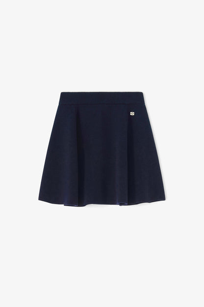 Cashmere Wool Mini Skirt