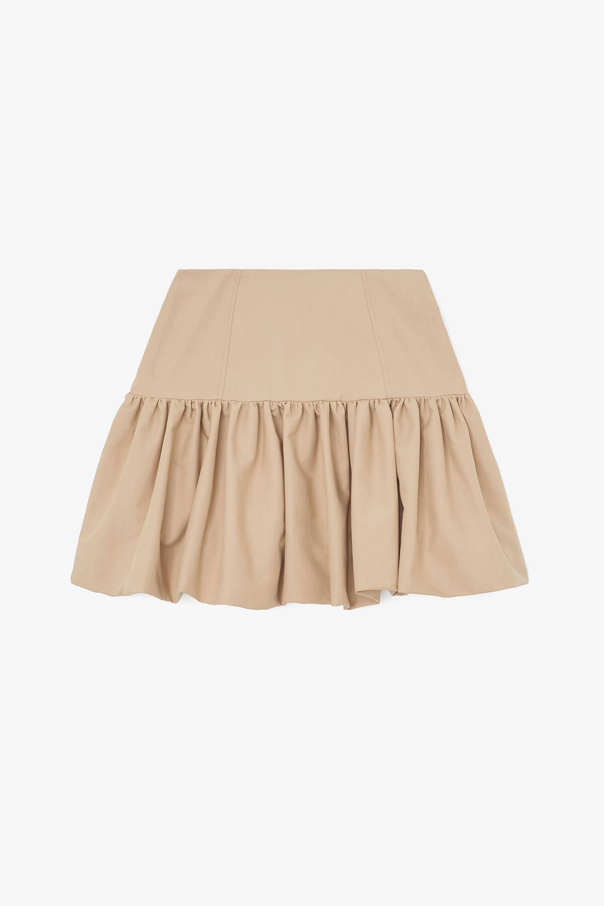 Skirt in Beige Cotton