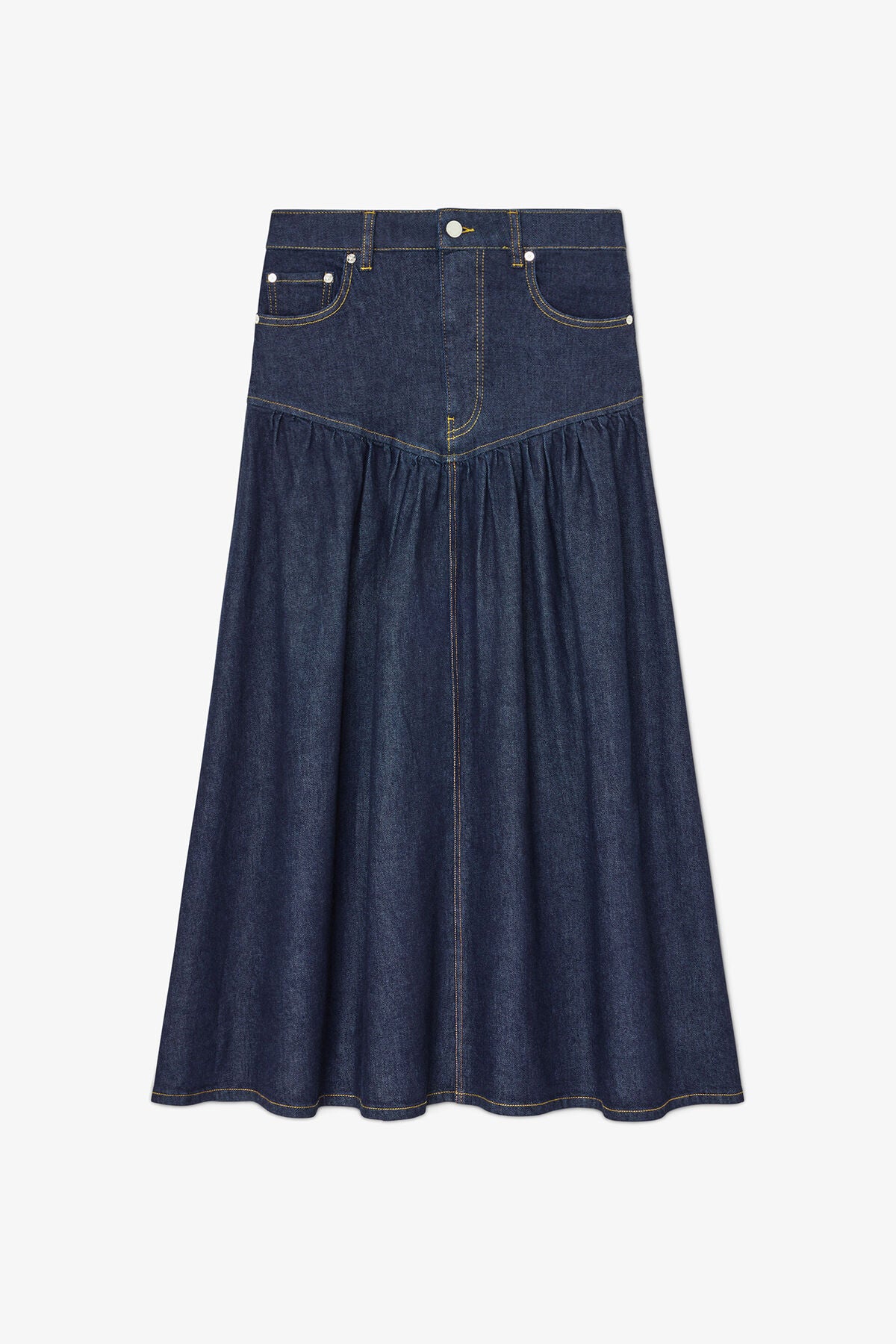 Skirt in Stretch Denim