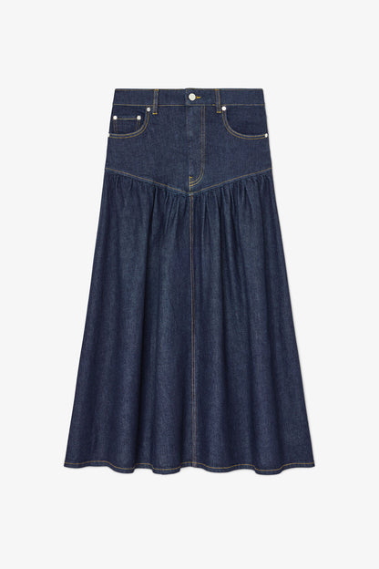 Skirt in Stretch Denim