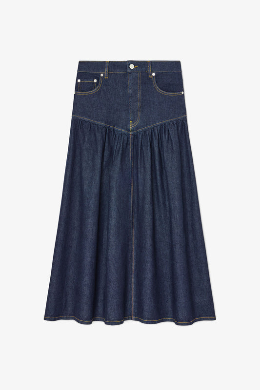 Skirt in Stretch Denim