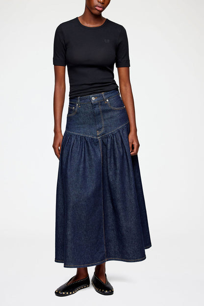 Skirt in Stretch Denim