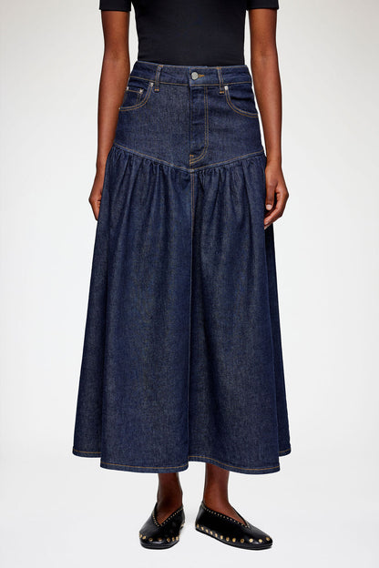 Skirt in Stretch Denim