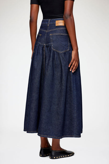 Skirt in Stretch Denim