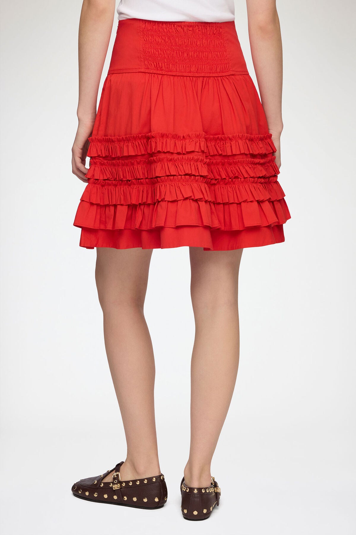 Skirt in Red Cotton