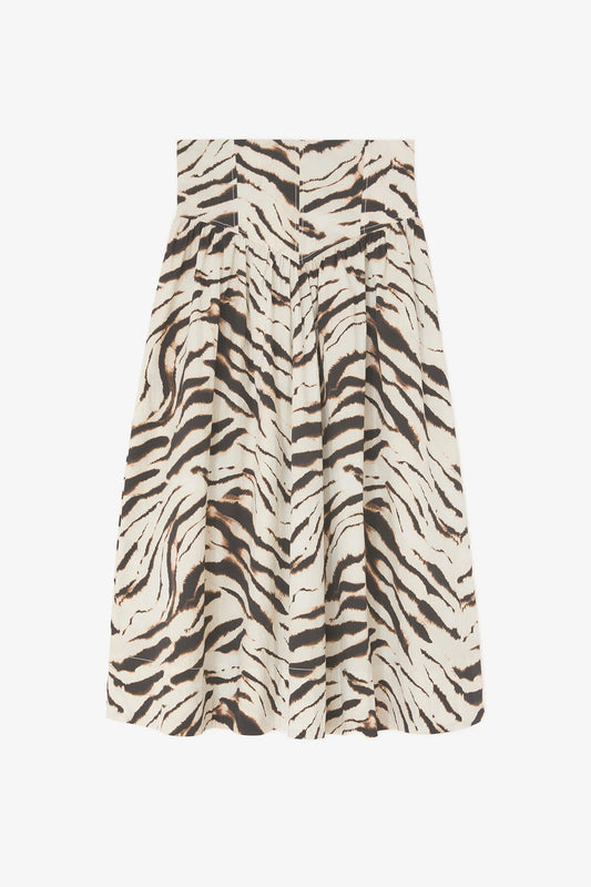 Skirt in Zebra Cotton
