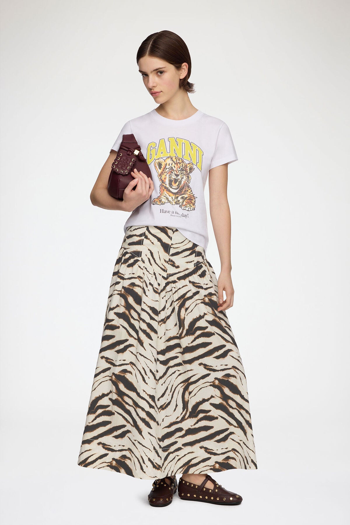 Skirt in Zebra Cotton