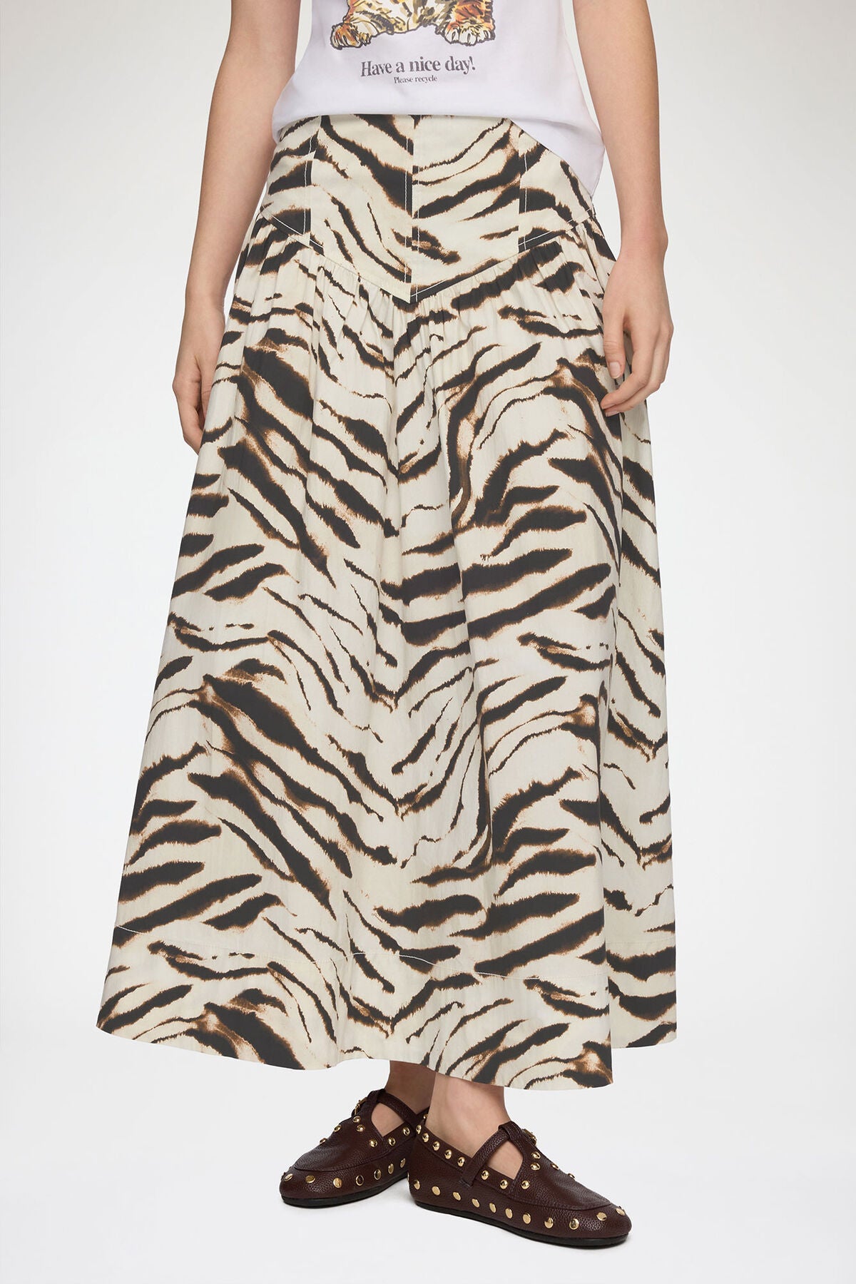 Skirt in Zebra Cotton