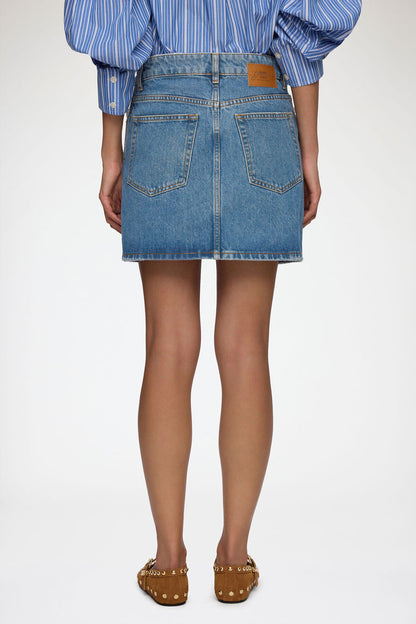 Skirt in Rigid Denim