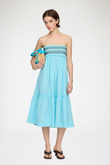 Convertible Skirt in Blue Check