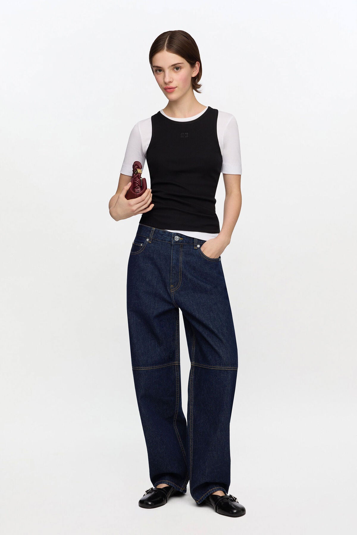 Stary Jeans in Dark Rinse Denim