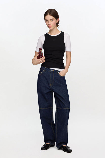 Stary Jeans in Dark Rinse Denim