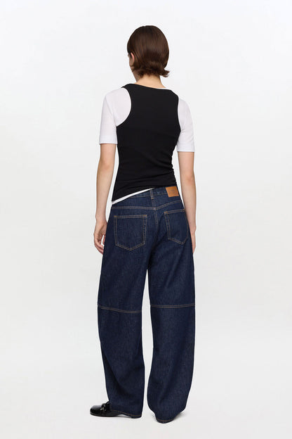Stary Jeans in Dark Rinse Denim