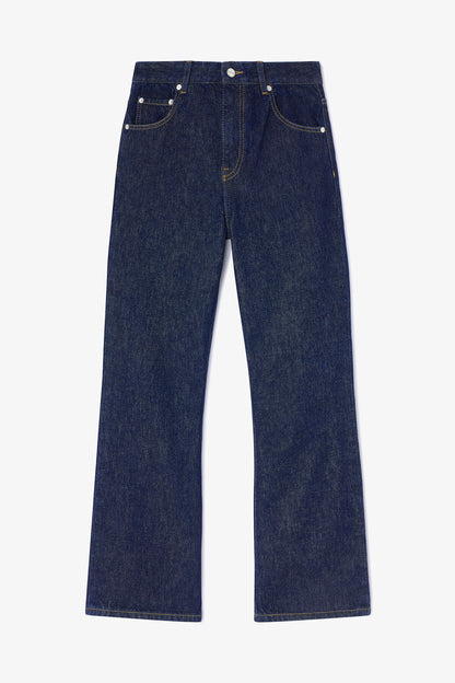 Betzy Cropped Jeans in Dark Rinse Denim