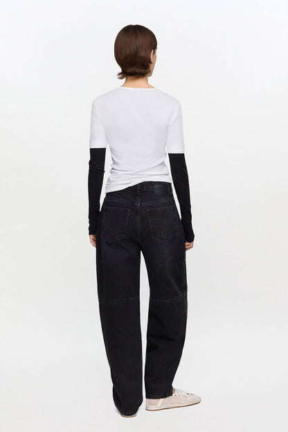 Stary Jeans in Black Rigid Denim