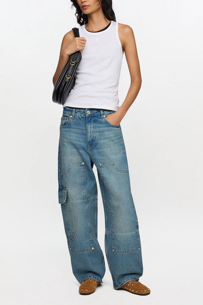 Audri Jeans in Tint Rigid Denim
