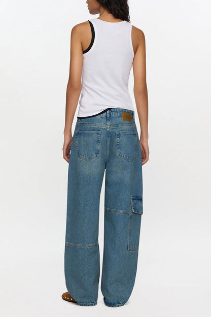 Audri Jeans in Tint Rigid Denim