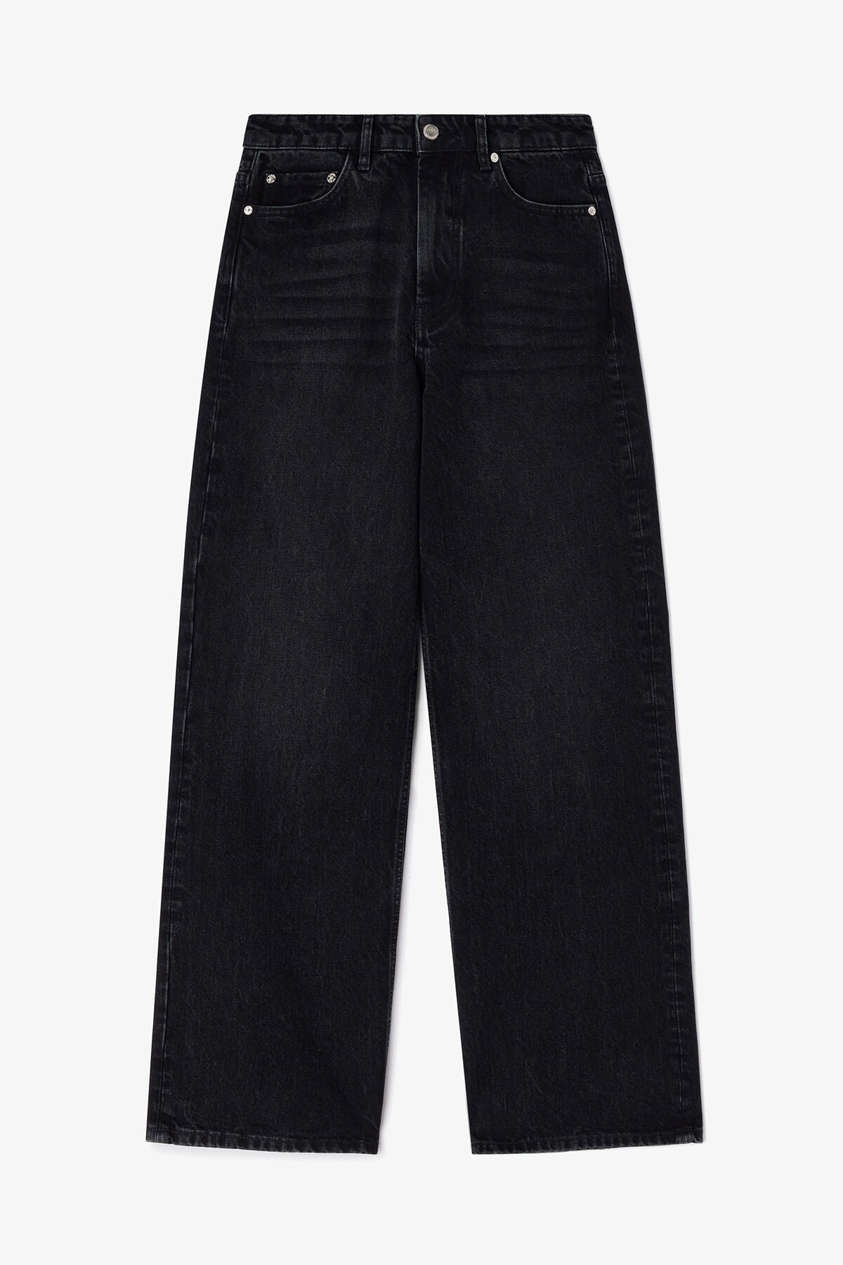 Lari Jeans in Black Rigid Denim