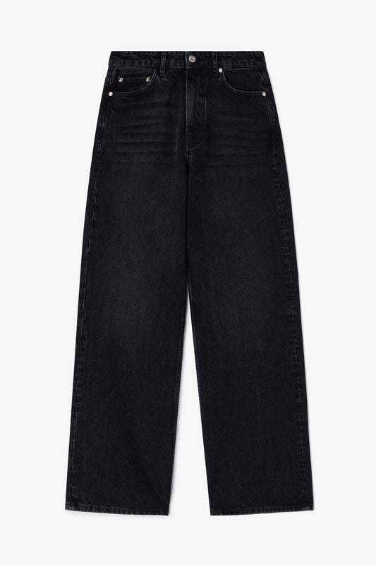 Lari Jeans in Black Rigid Denim