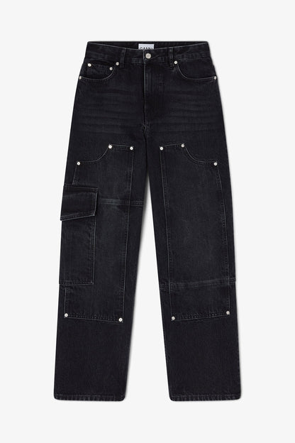 Audri Jeans in Black Rigid Denim