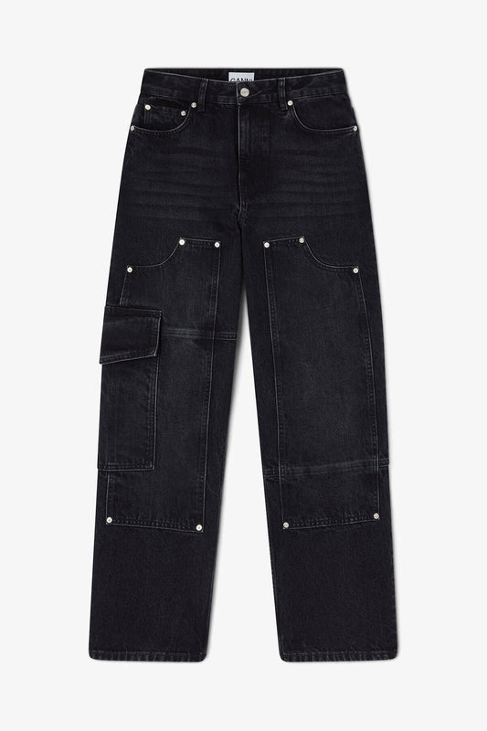 Audri Jeans in Black Rigid Denim