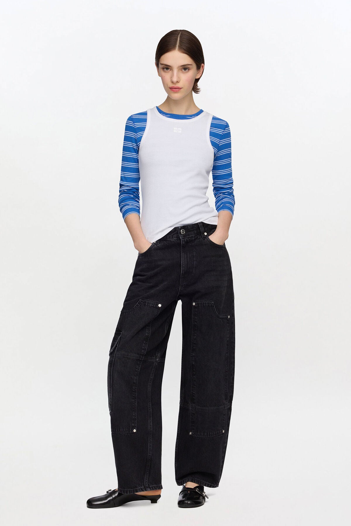 Audri Jeans in Black Rigid Denim