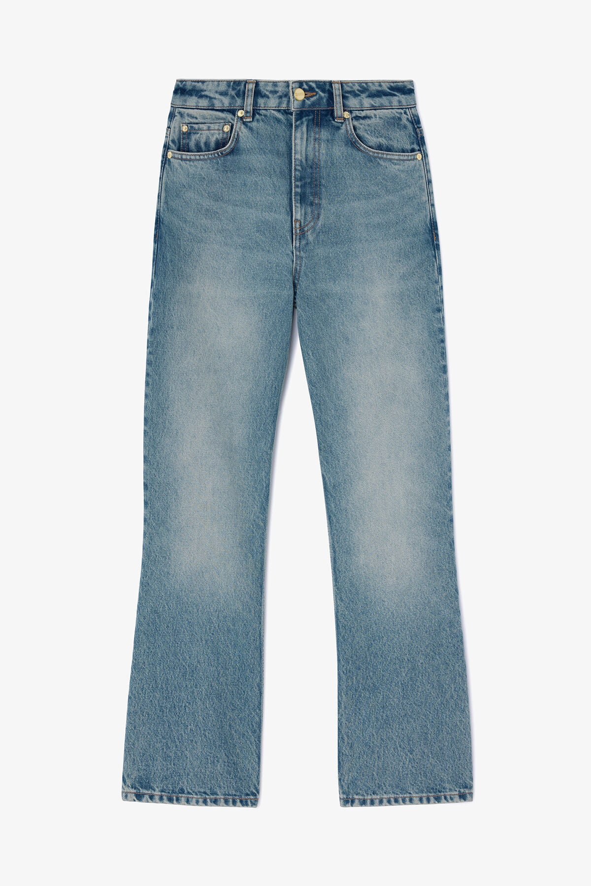 Betzy Cropped Jeans in Tint Rigid Denim
