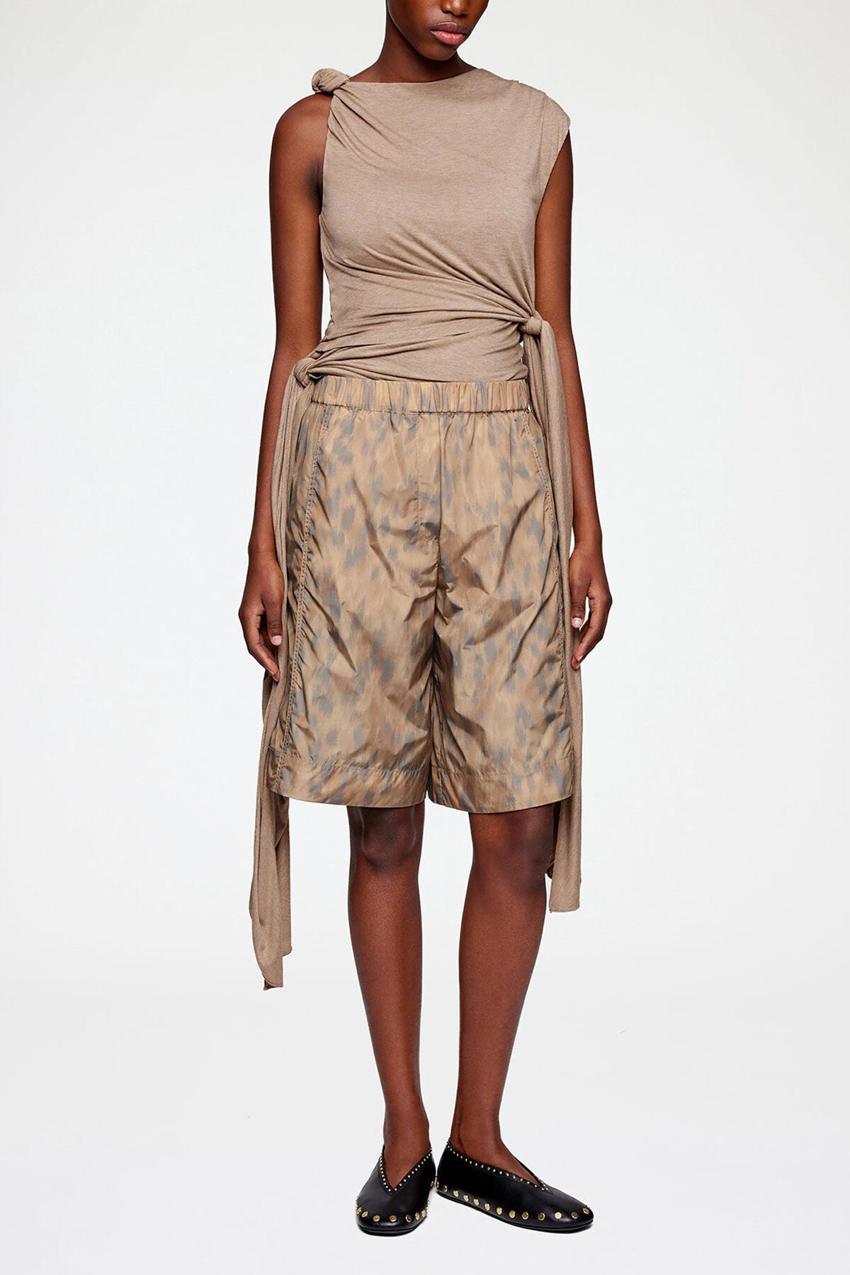 Shorts in Printed Nylon