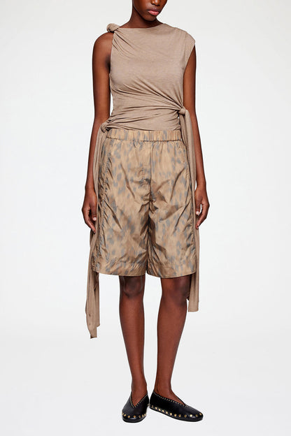 Shorts in Printed Nylon